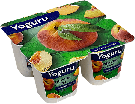 Детальное Фото майогурт"yoguru" 2,5% 125гр персик ст "п" (24шт)