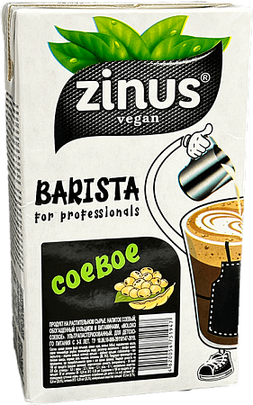 Детальное Фото чвнапиток "zinus barista" "соевое моlоко" 3,2% 1л (12шт)